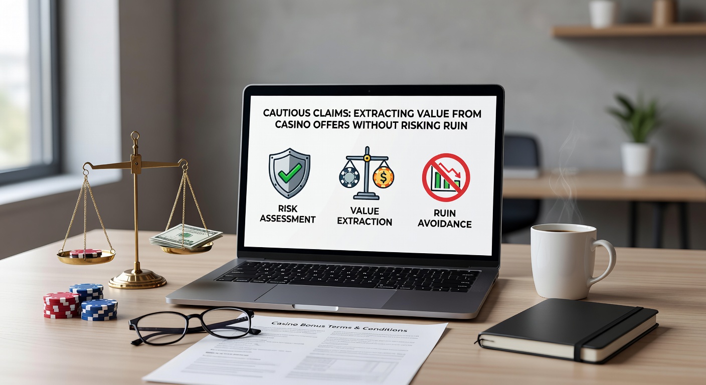 Detailed infographic showing bonus wagering progress bars, low-risk game icons, and bankroll charts