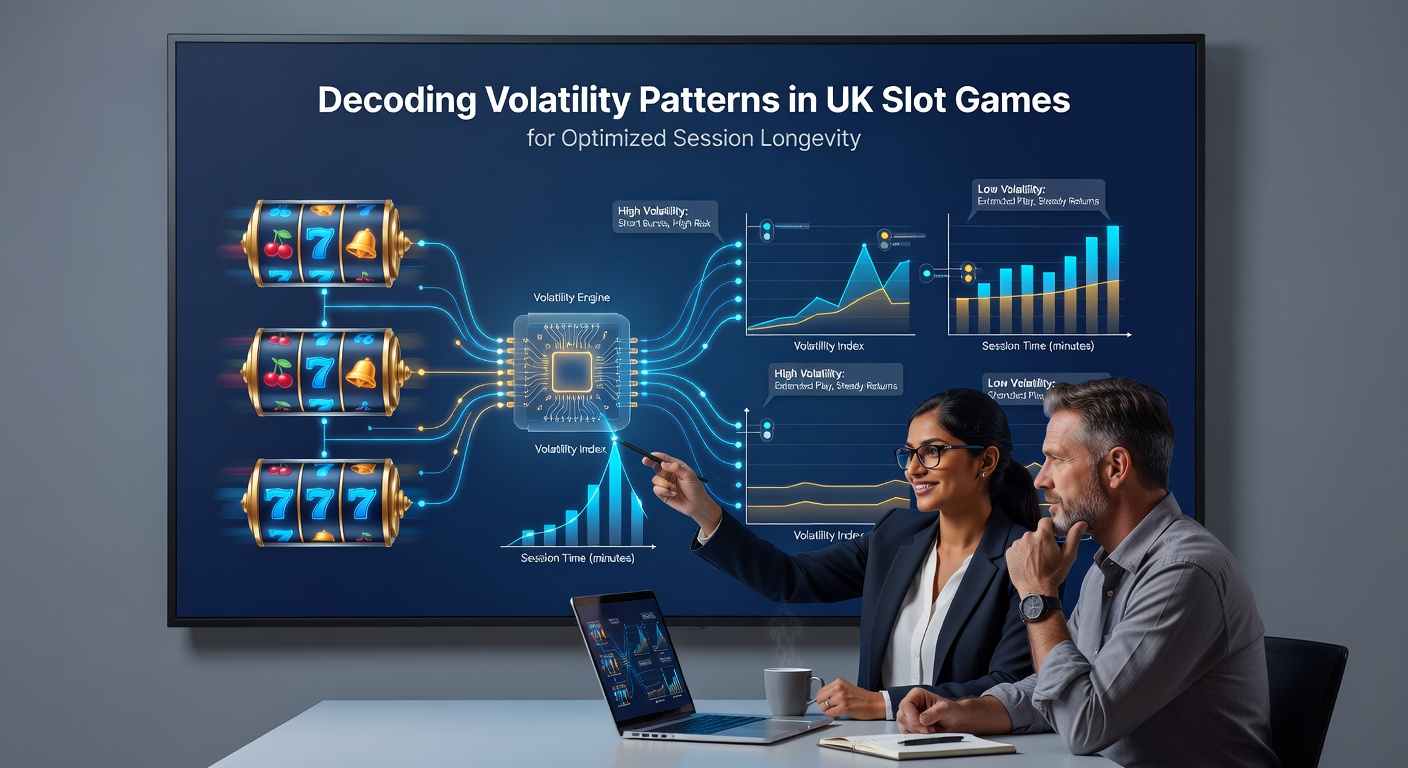 Detailed graphs showing volatility impact on slot session lengths and bankroll trends