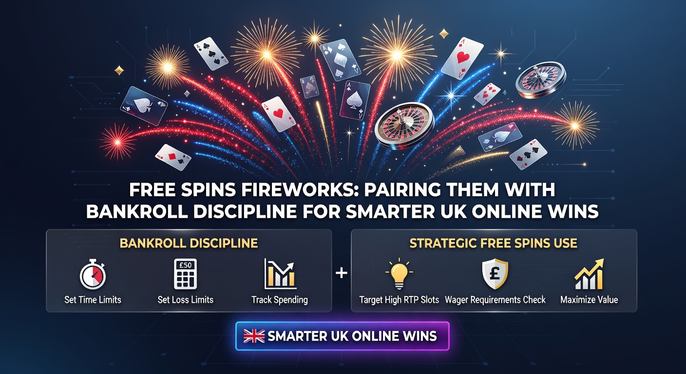 Slot reels lighting up with free spin symbols amid a bankroll management chart, illustrating disciplined play leading to sustained wins