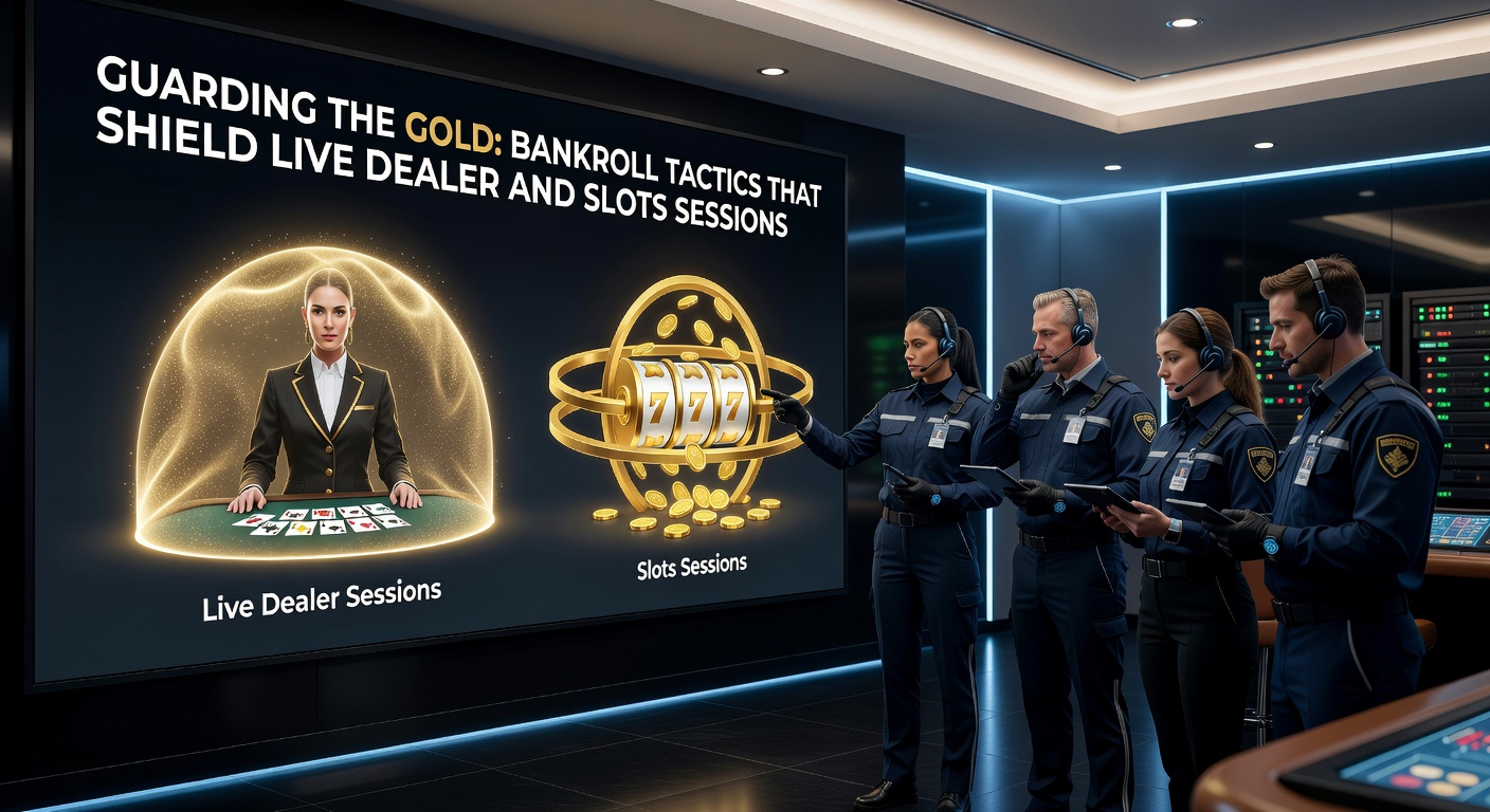 Dynamic live dealer table with cards flying and chips stacking high, illustrating strategic bankroll management in real-time blackjack and roulette sessions