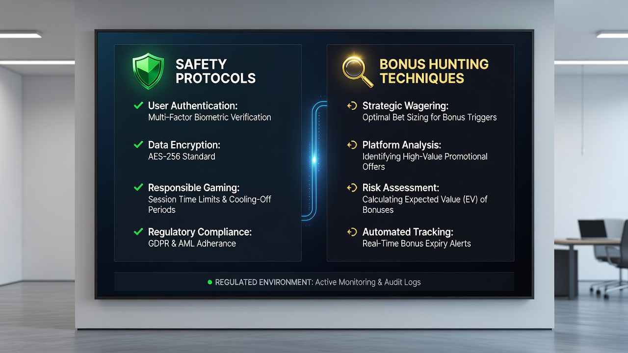 Diagram depicting layered security checks during bonus wagering in online casino environments
