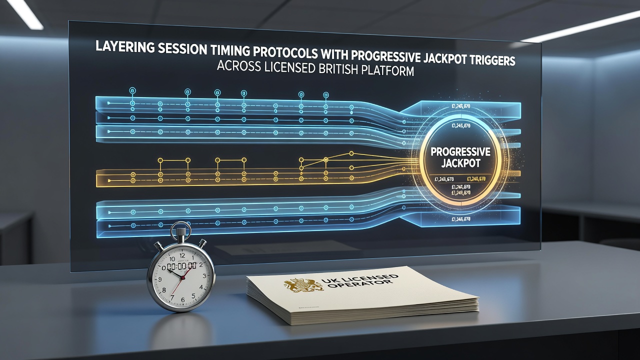 Detailed diagram showing layered timing sequences and jackpot trigger points