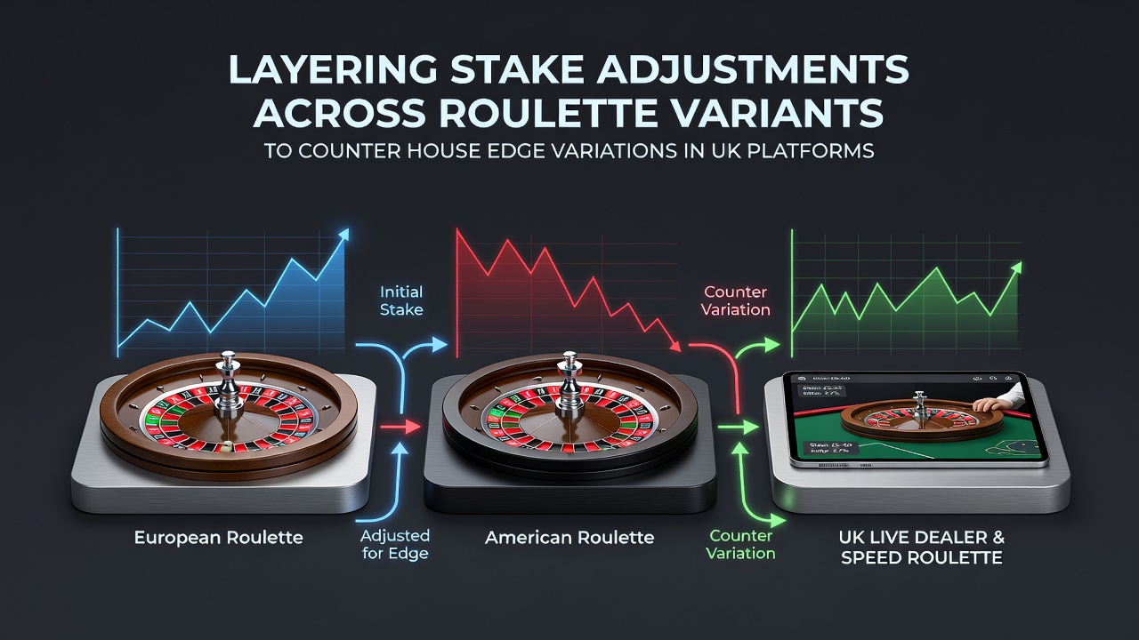 Roulette wheel close-up showing European and American variants side by side on a UK online casino interface
