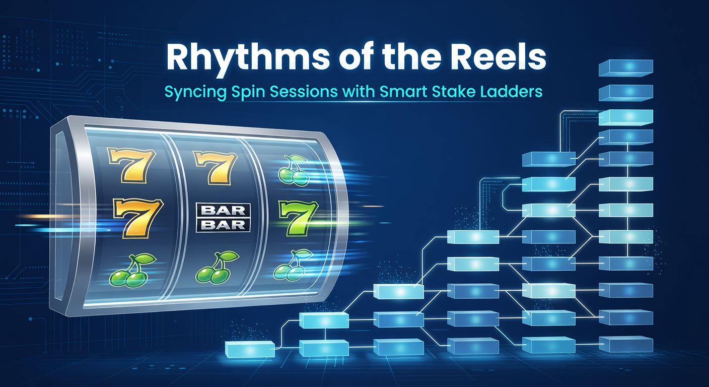 Slot machine reels spinning with overlaid graphs showing stake progression and session timing charts