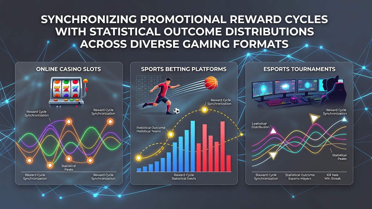 Statistical charts displaying reward cycle alignments with gaming outcome distributions
